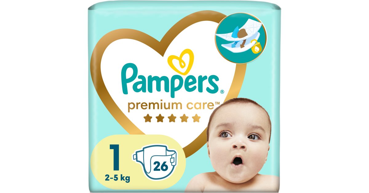 pampers premium 2 mini białe i zielone