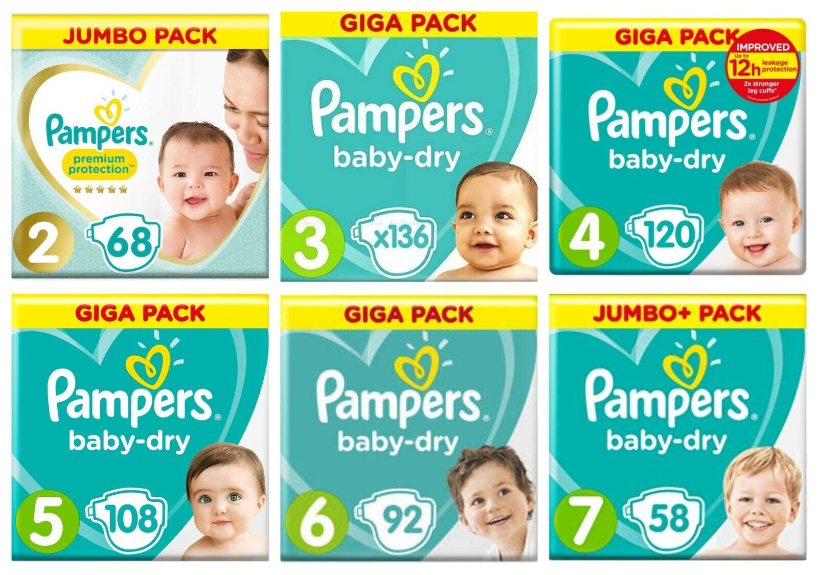 pierwsze pieluchy pampers