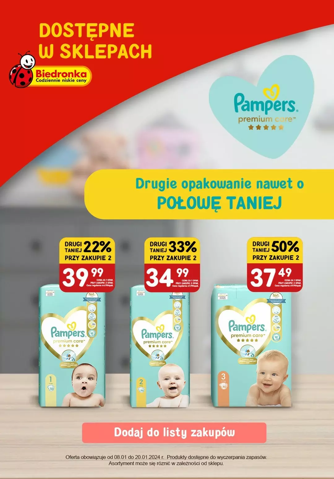 selgros chusteczki pampers