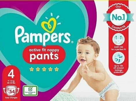 pampers pants z niebieskim paskiwm