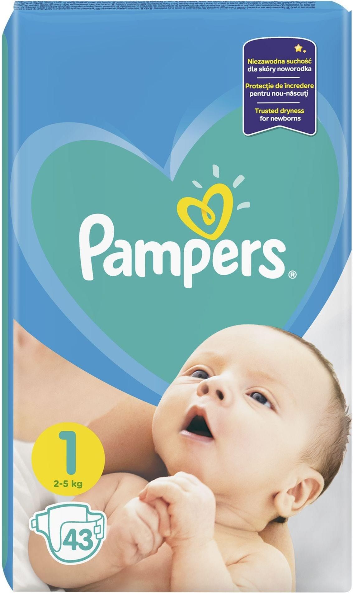 ktoś nosi 15 pieluchy pampers od 50 do