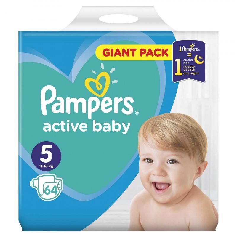 pampers acitve baby mega pack 5