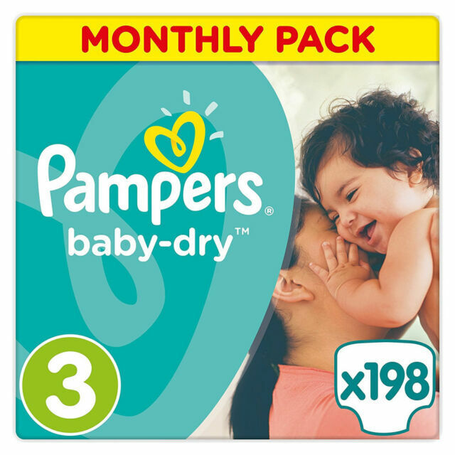 pampers baby dry size 3 jumbo+ pack 100 nappies