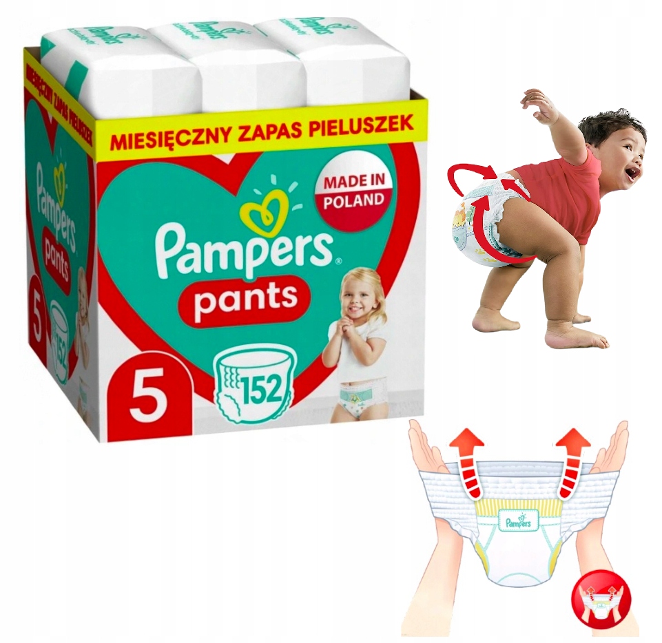 pampers pieluchy przedziały