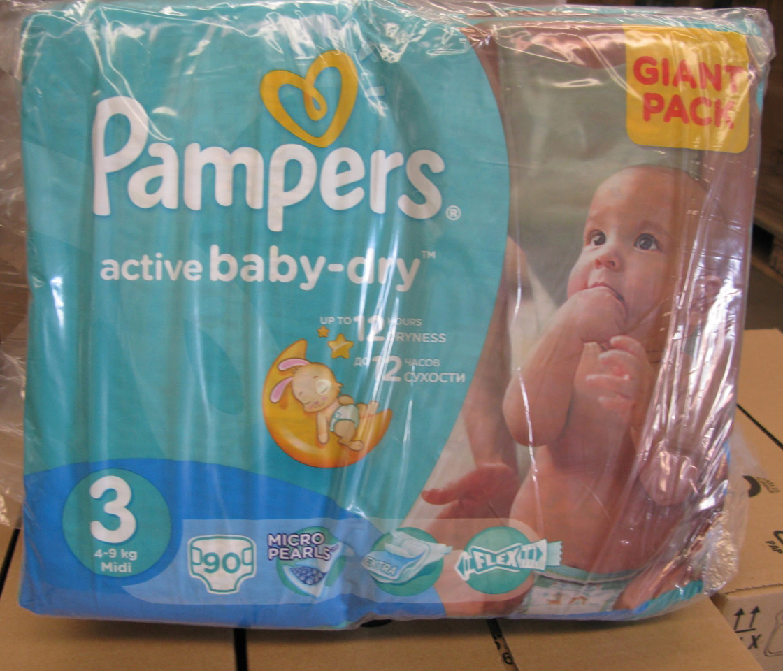 pampers 2 new baby dry 72 szt