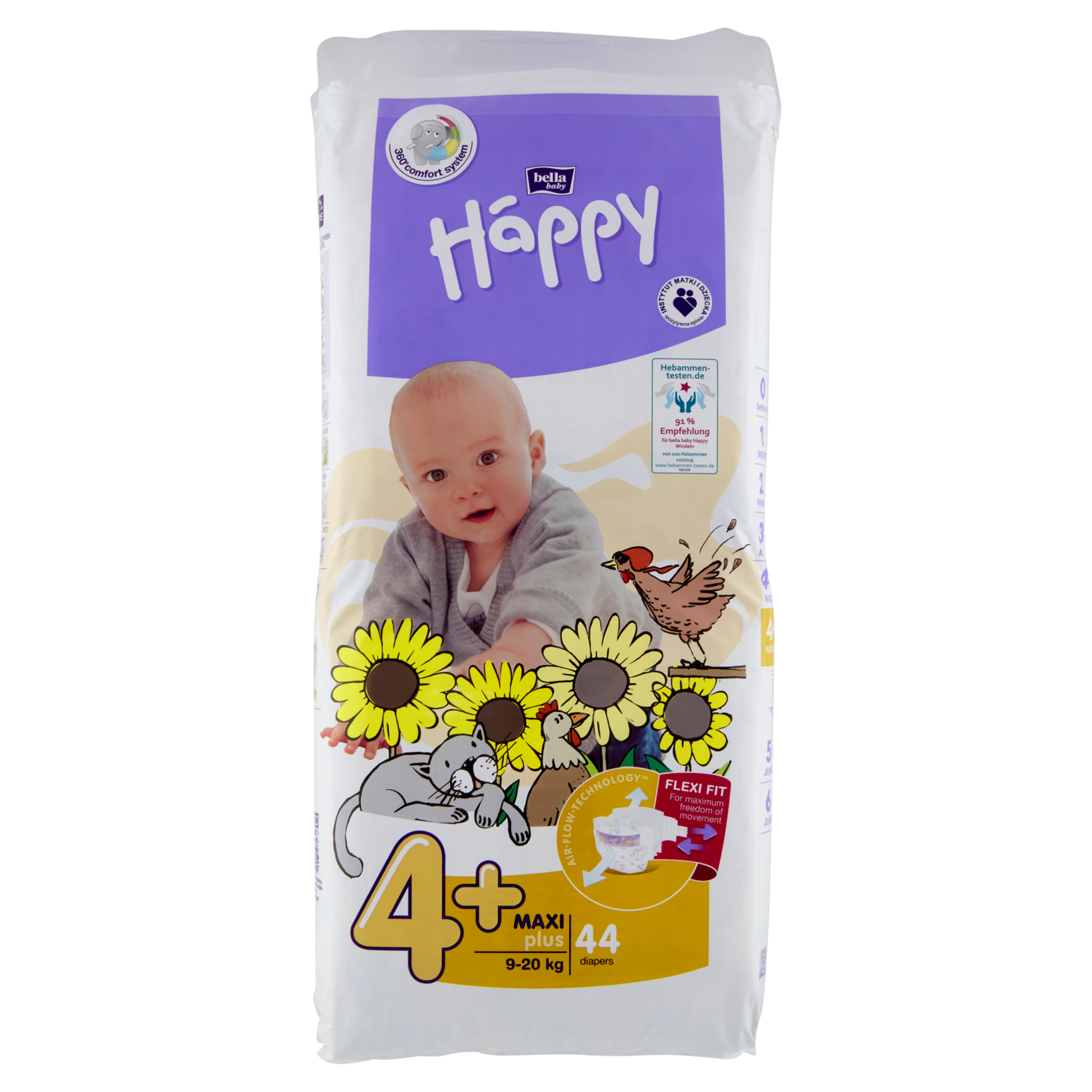 pampers baby dry misure