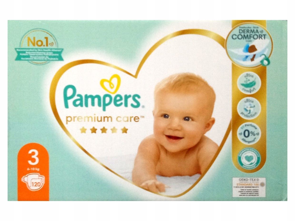 pampers liczba mokrych pieluszek