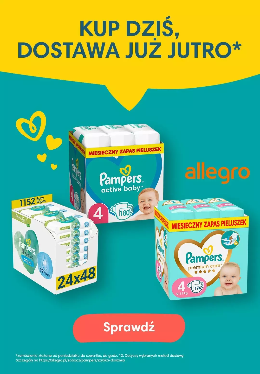 pampers pieluchy netto