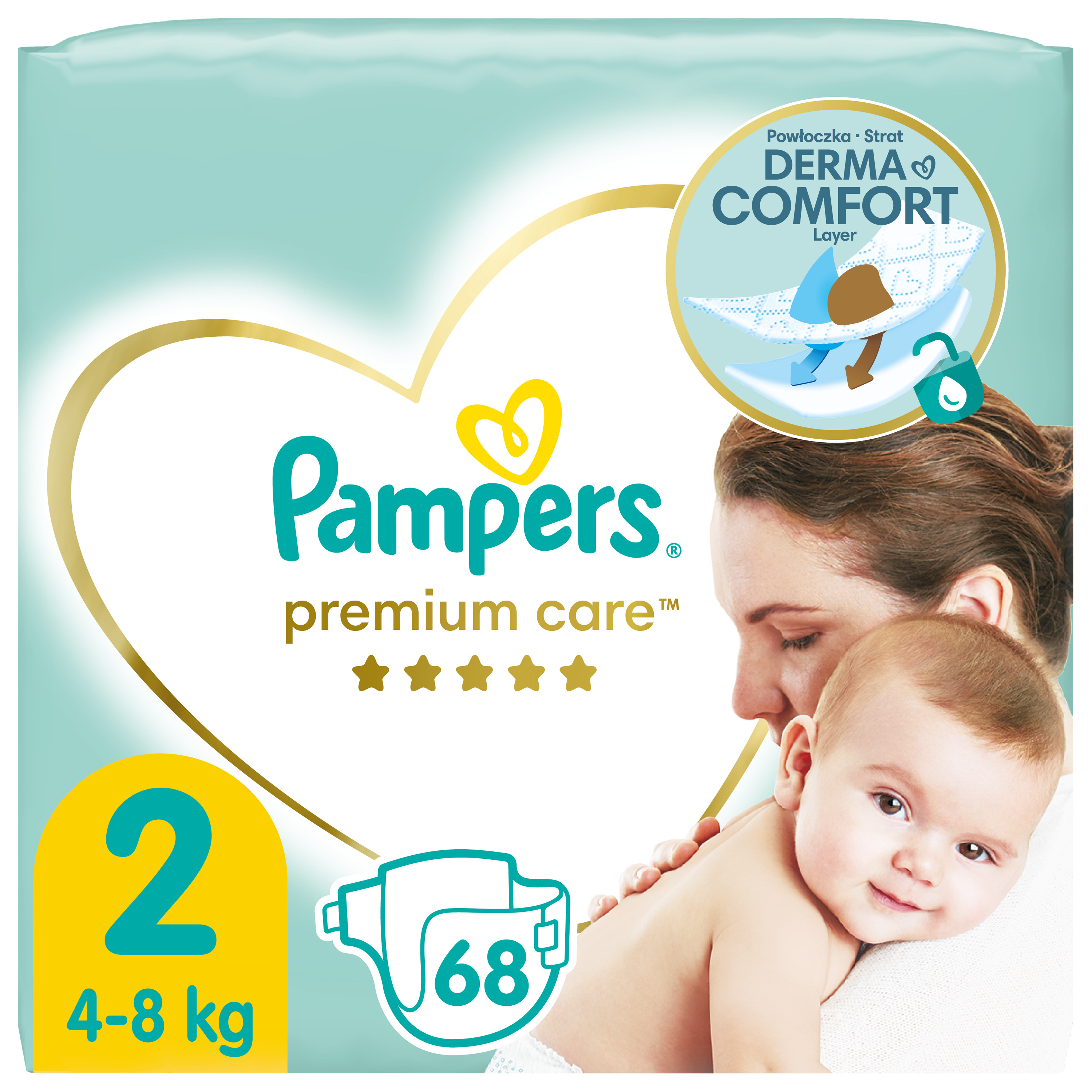 pampers premium care new born 78 ceneo