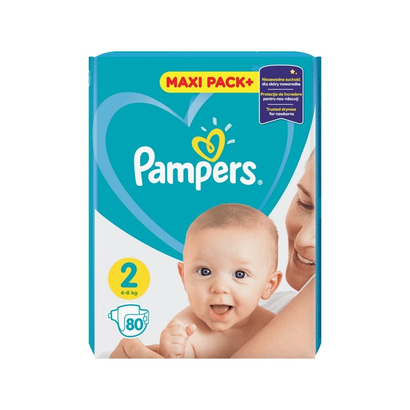 prawidłowo założony pampers