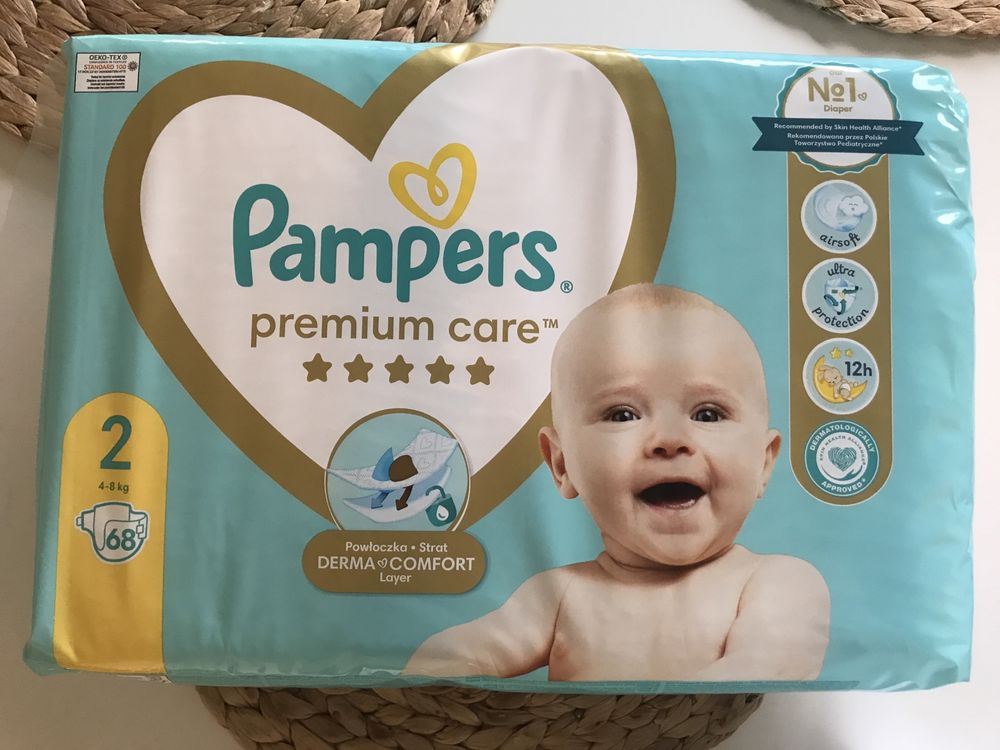 opakowania pampers premium care