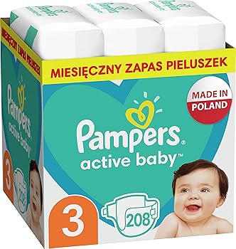 pampers active baby dry 3 midi 6-10kg 208szt