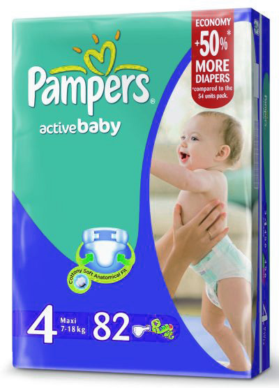 pampers active baby pieluchy rozmiar 2 mini 4-8kg 3x76 sztuk