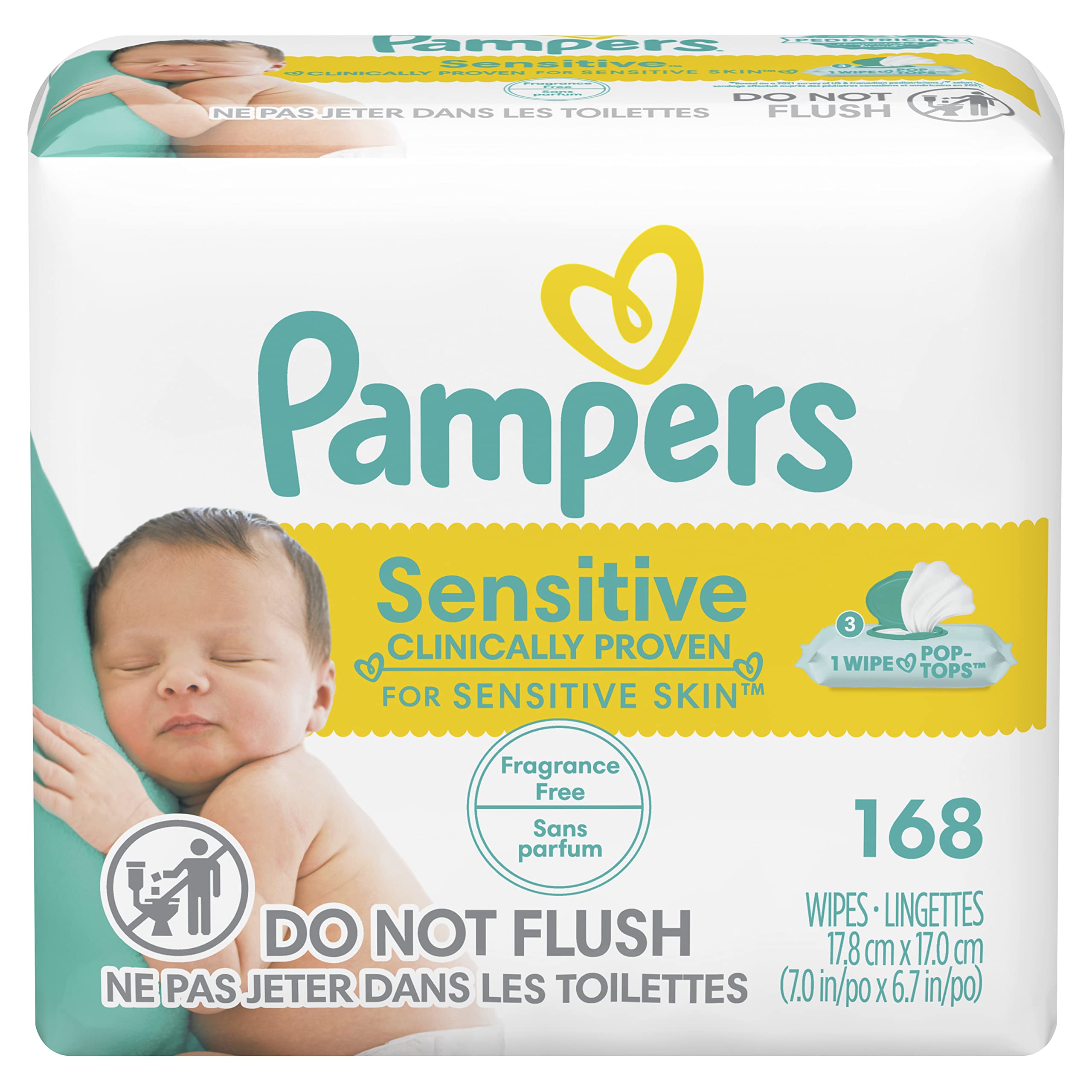 chusteczki dla dzieci pampers sensitive 56