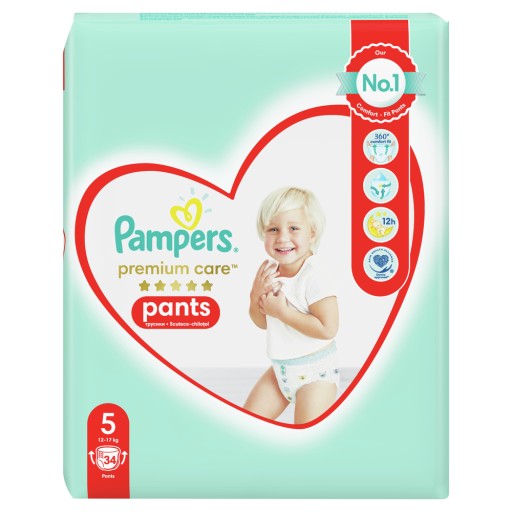 zakładanie pieluchomajtek pampers