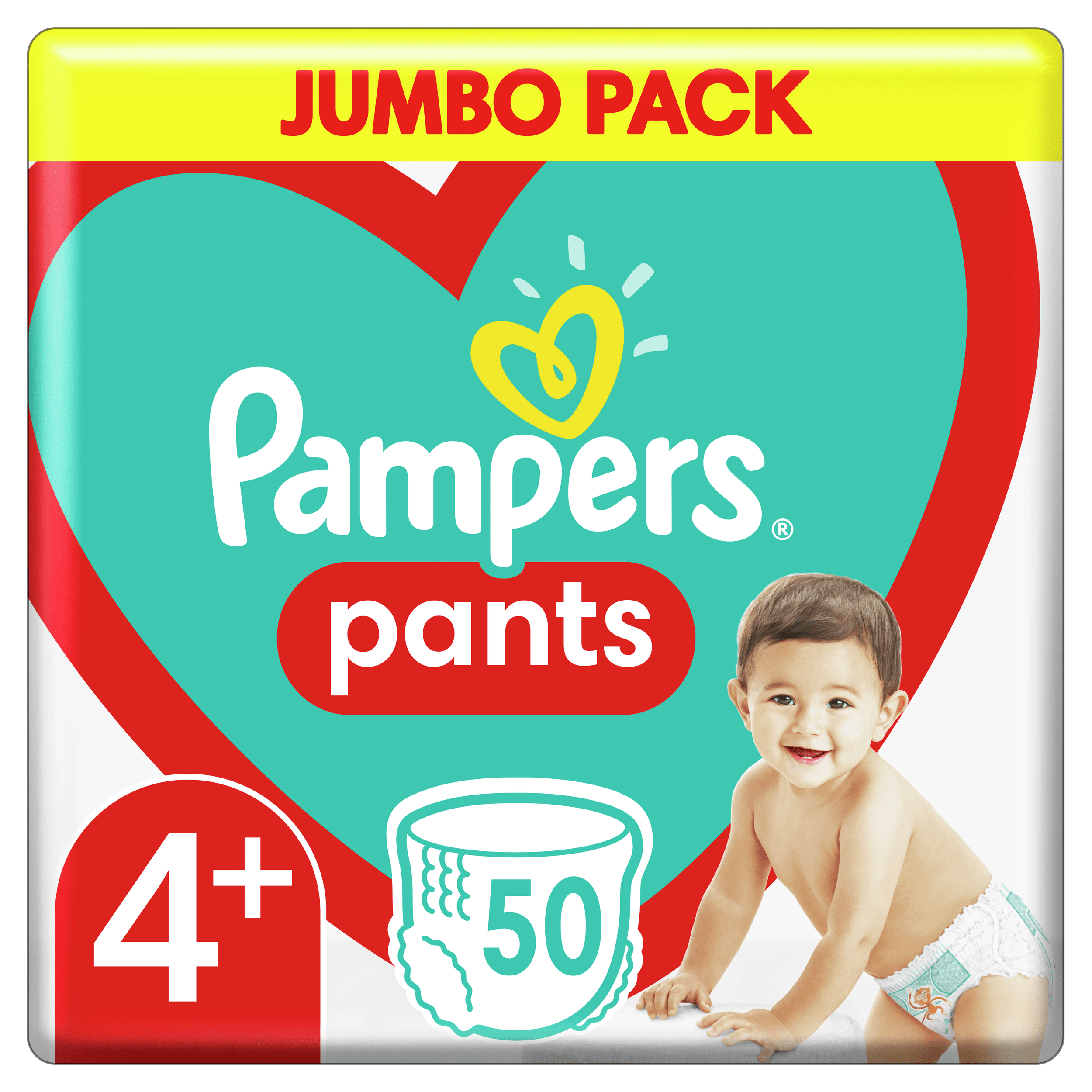 pampers pants pieluchomajtki 9-15kg 4+ opakowanie 52szt