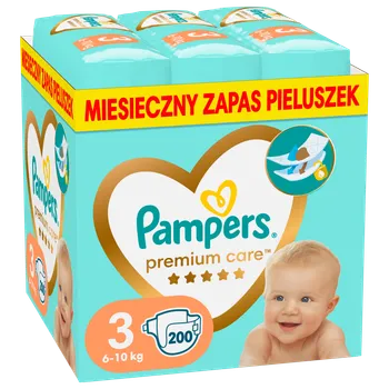 mala paczka pieluchomajtek pampers premium care 4