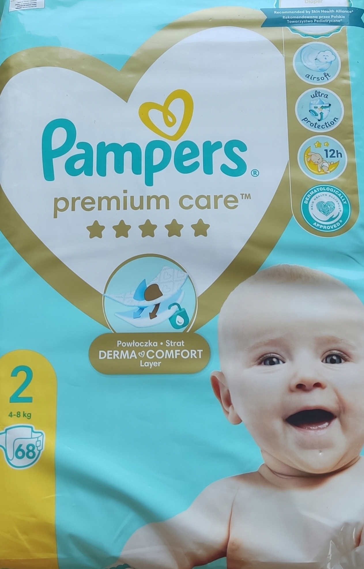 pampers premium care 2 waga dziecka