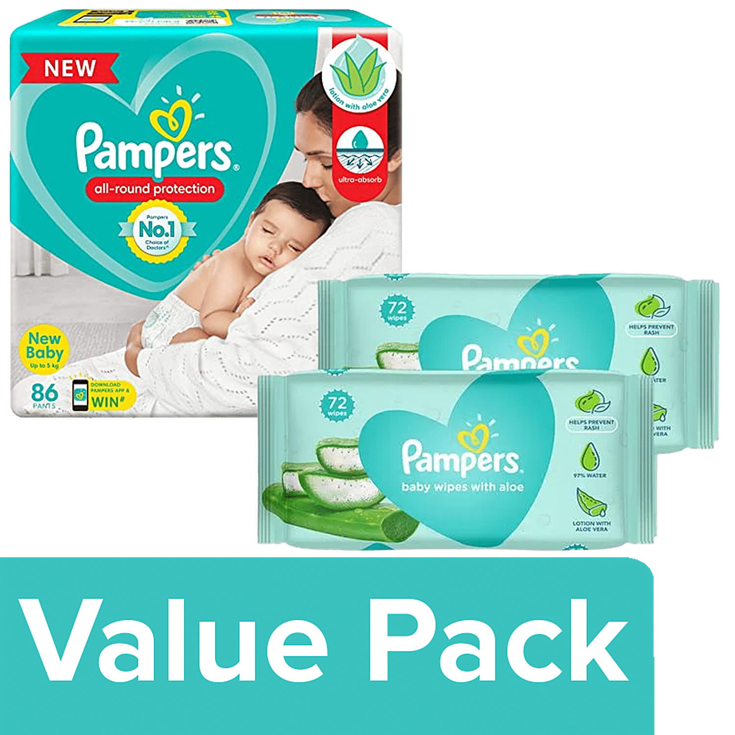 pampers baby dry 3 116sztuk