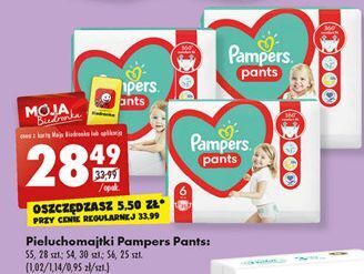 pieluchomajtki pampers