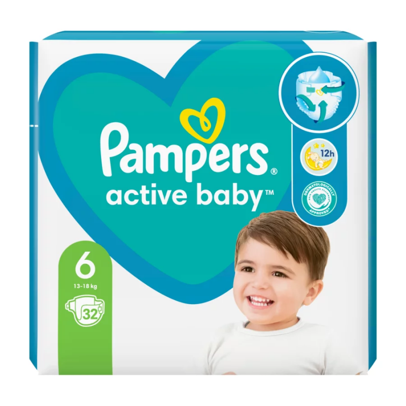 pampers pieluchy active baby 3 midi 208 sztuk