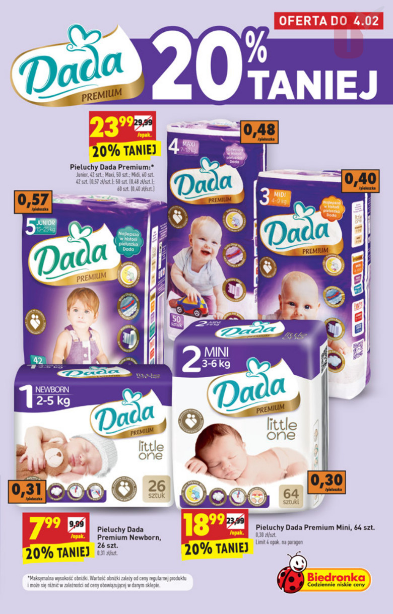 pieluchy pampers premium care 4 tesco