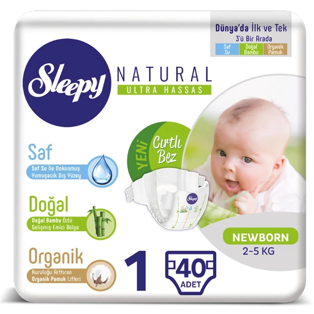 Japońskie pieluszki Moony Natural L 9-14kg próba 3szt