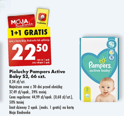 pieluchy pampers 1 100 sztuk