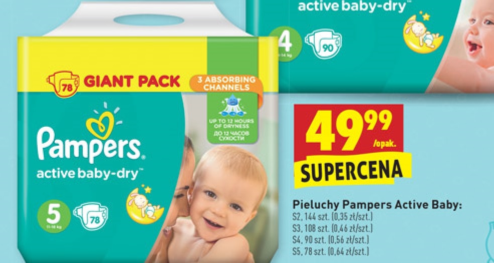 pieluchomajtki pampers 5 auchan