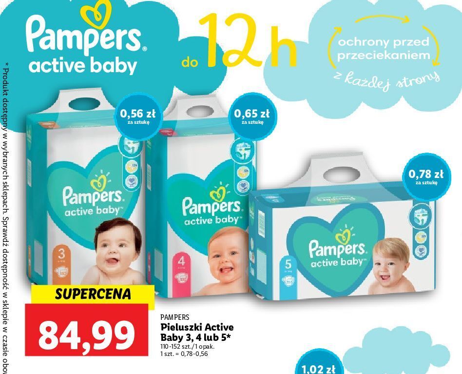 pieluchomajtki pampers mega box