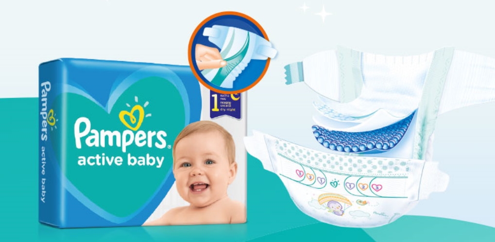 pampers active baby dry 3 120szt