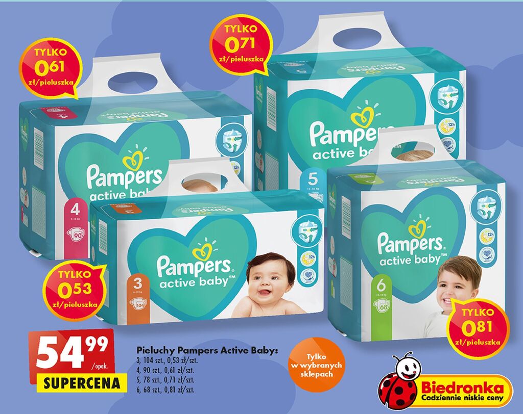 pampers biedronka listopad