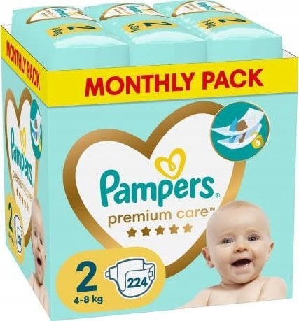 pieluchy pampers premium care 2 mini 160 szt.feedo.pl