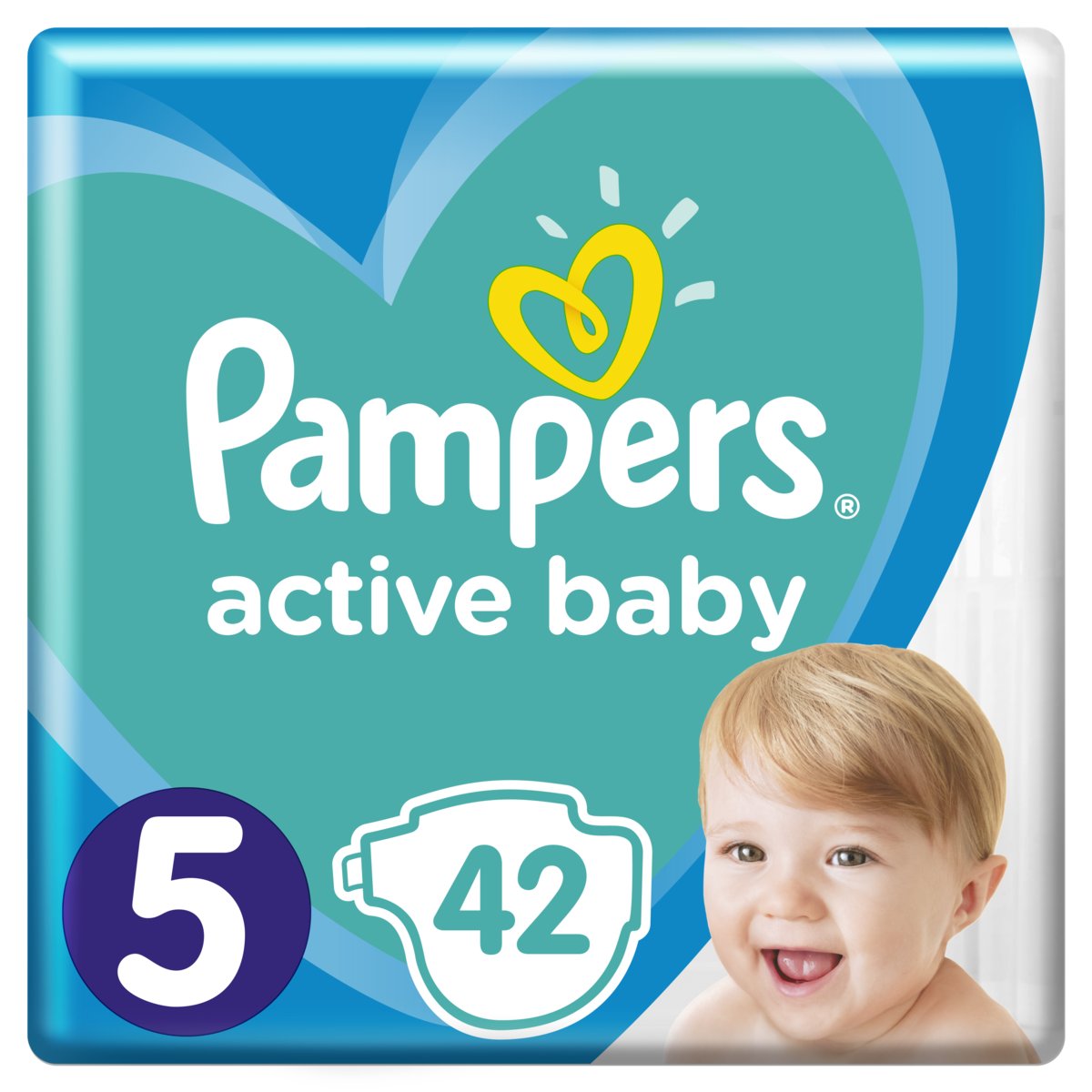 pampers active 4+ 96