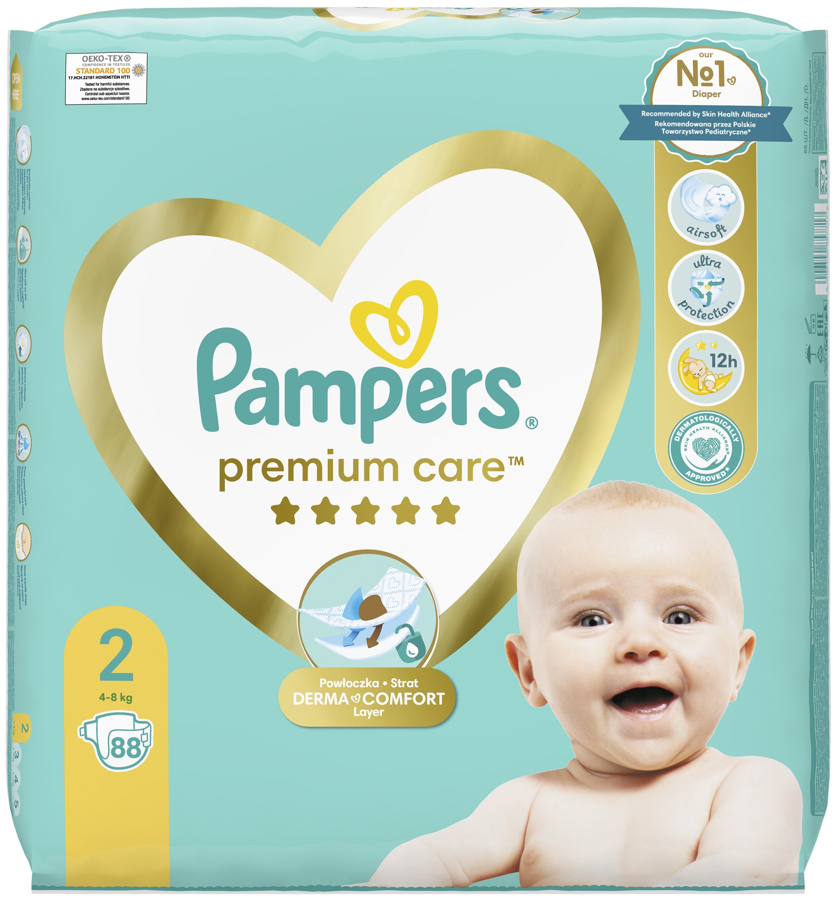 pieluchy pampers rozmiary