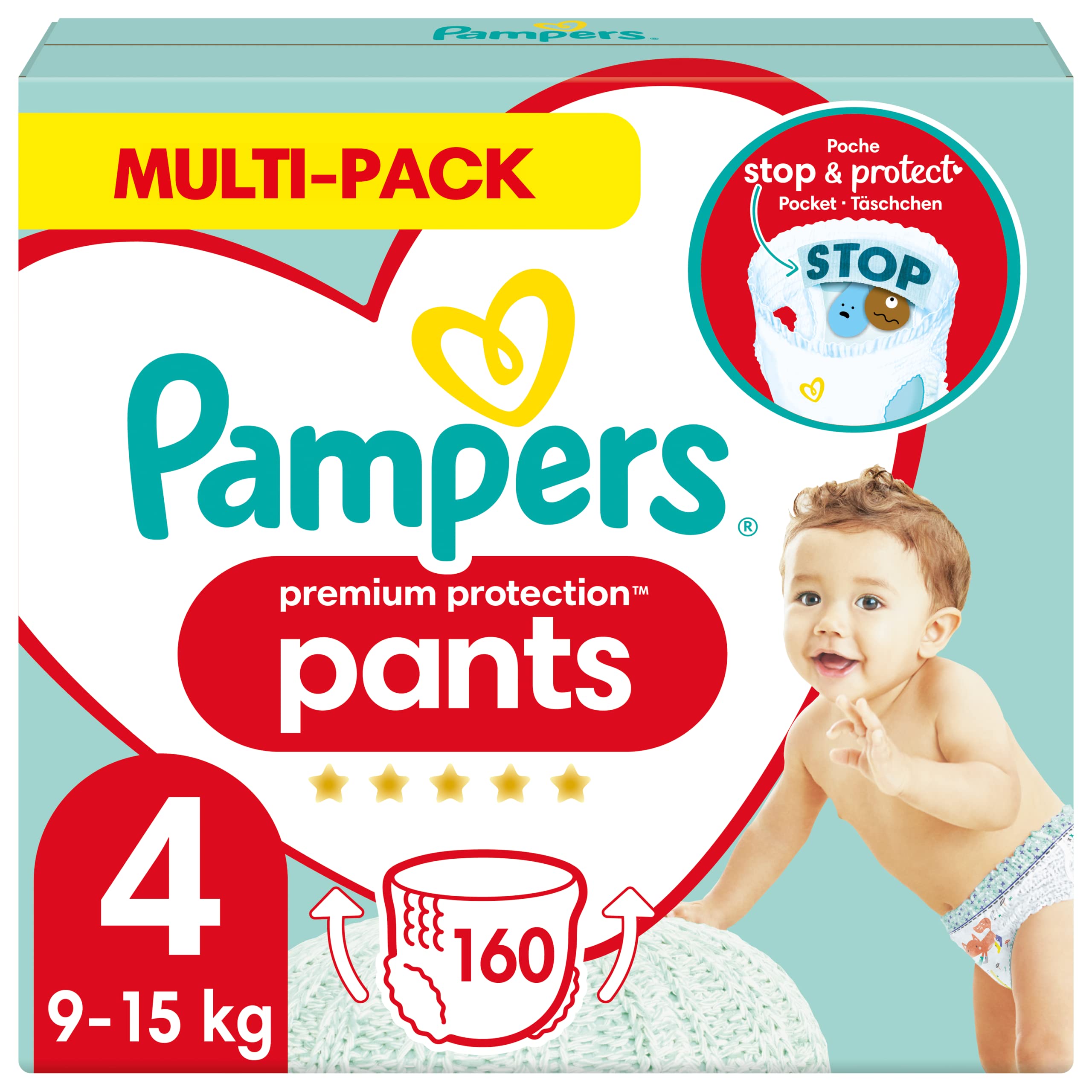 pampers pieluchomajtki duże