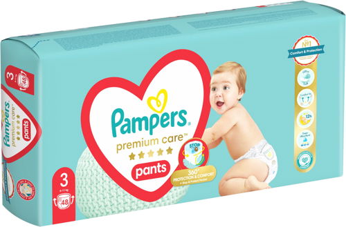 pieluchomajtki pampers premium care 168