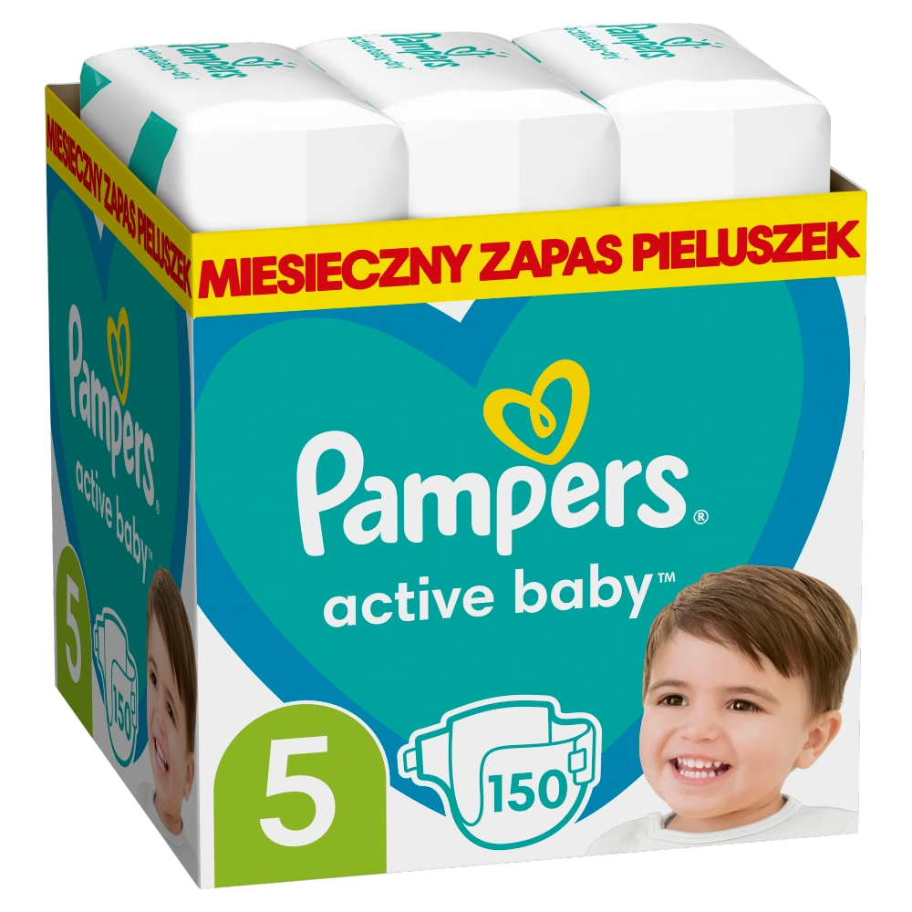 pampers active baby 4 maxi mega box 132