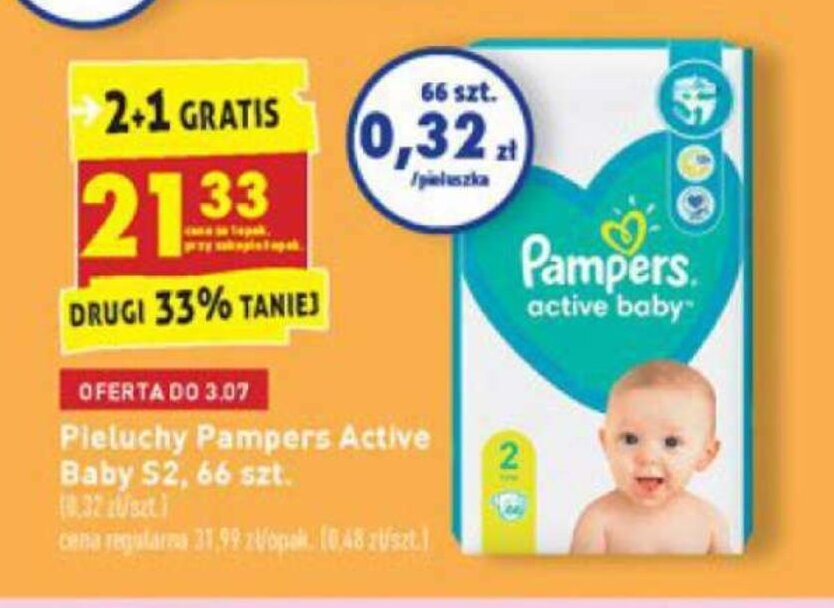 pieluchy pampers dla niemowlakow