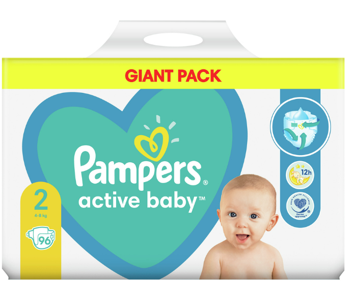 pampers active baby 3 52 sztuki