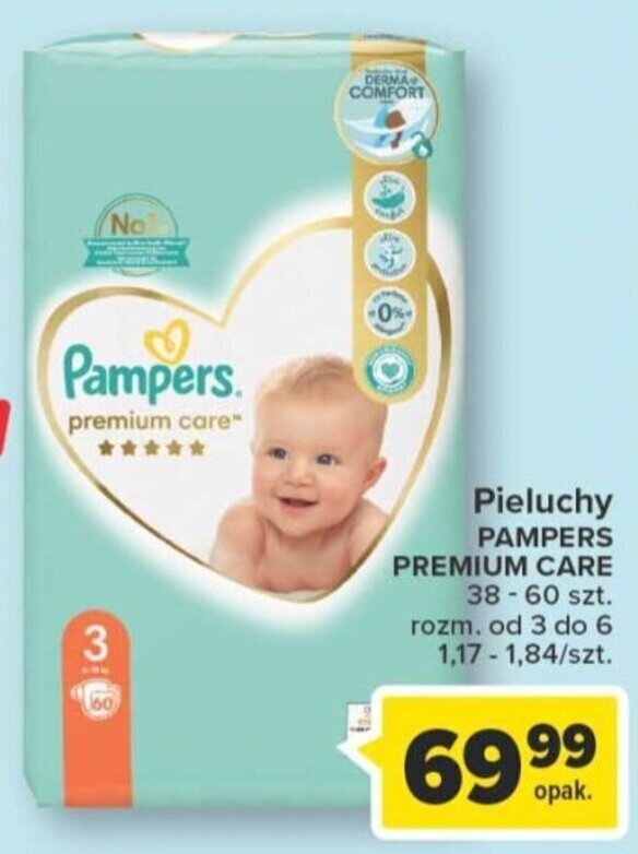 pampers 3 premium duze opakowanie