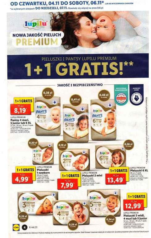 pampers 4 cena lidl