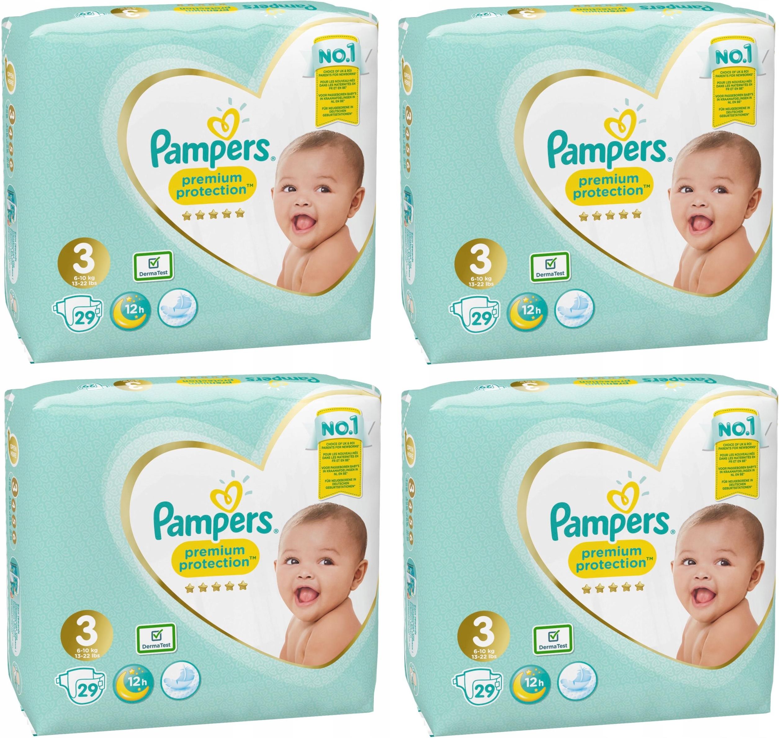 pampers pomarańczowe 4