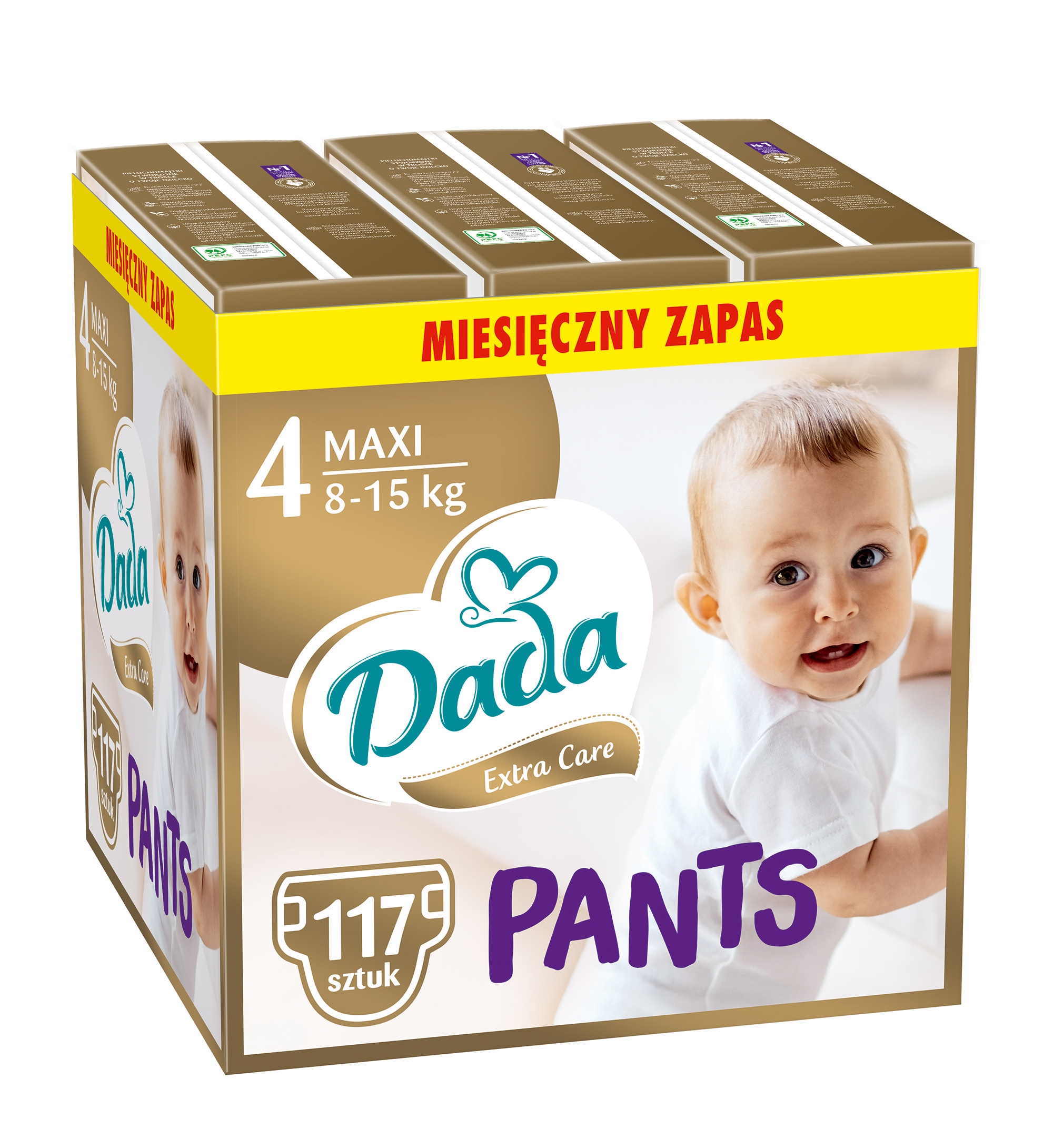 pampers pants pieluchomajtki 9-15kg 4+ opakowanie 52szt