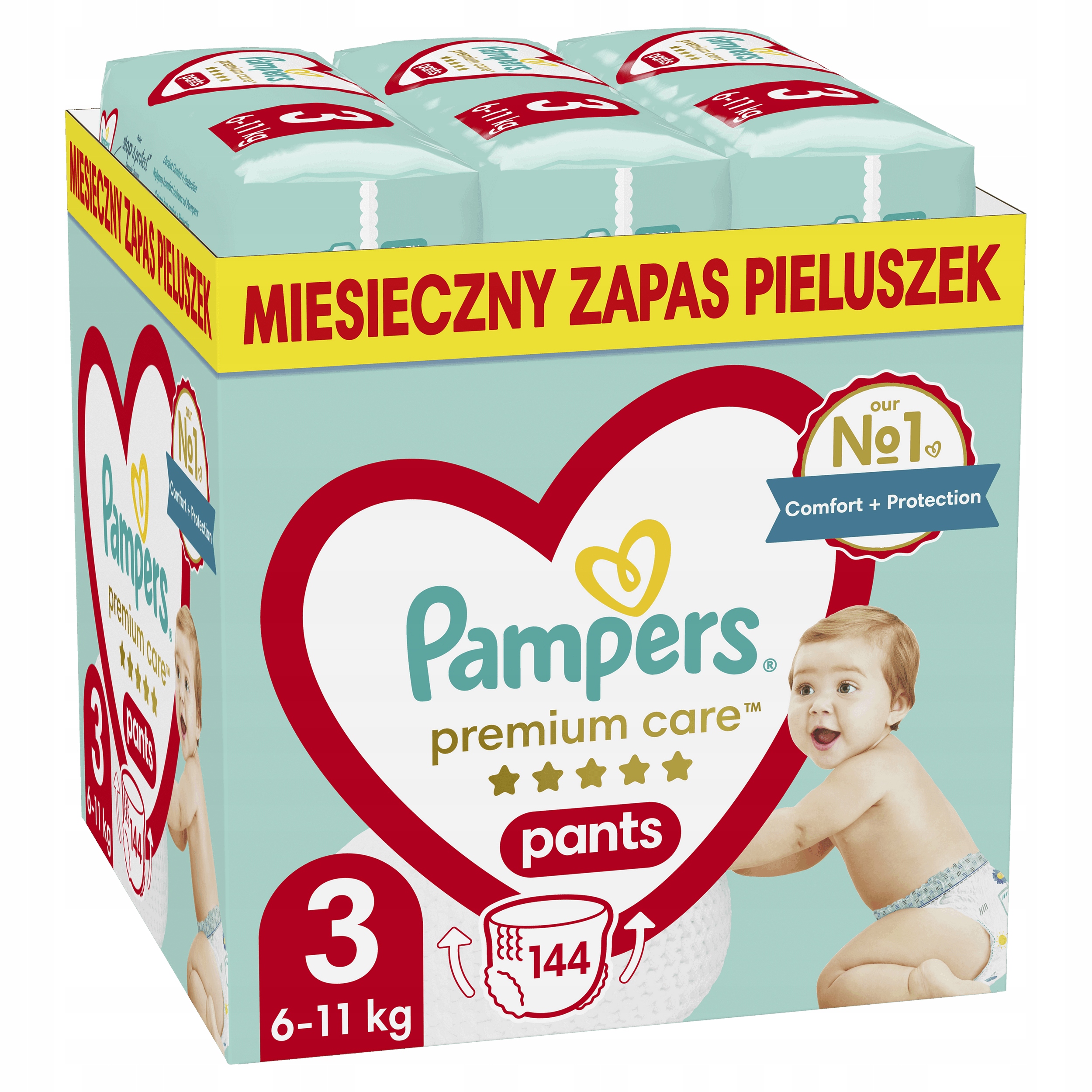 fresh clean pampers 4 x cena