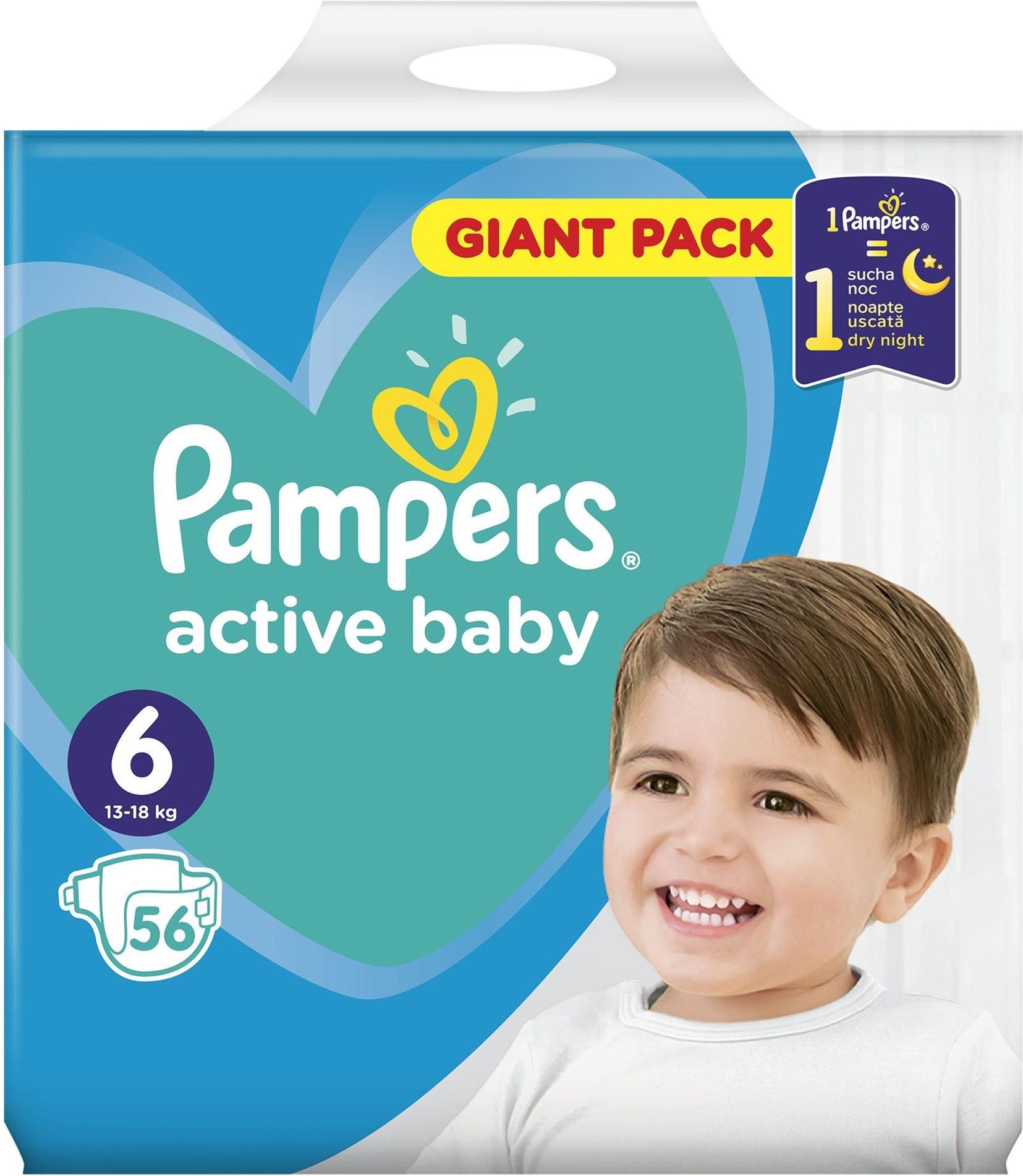 pampers 3 58 sztuk