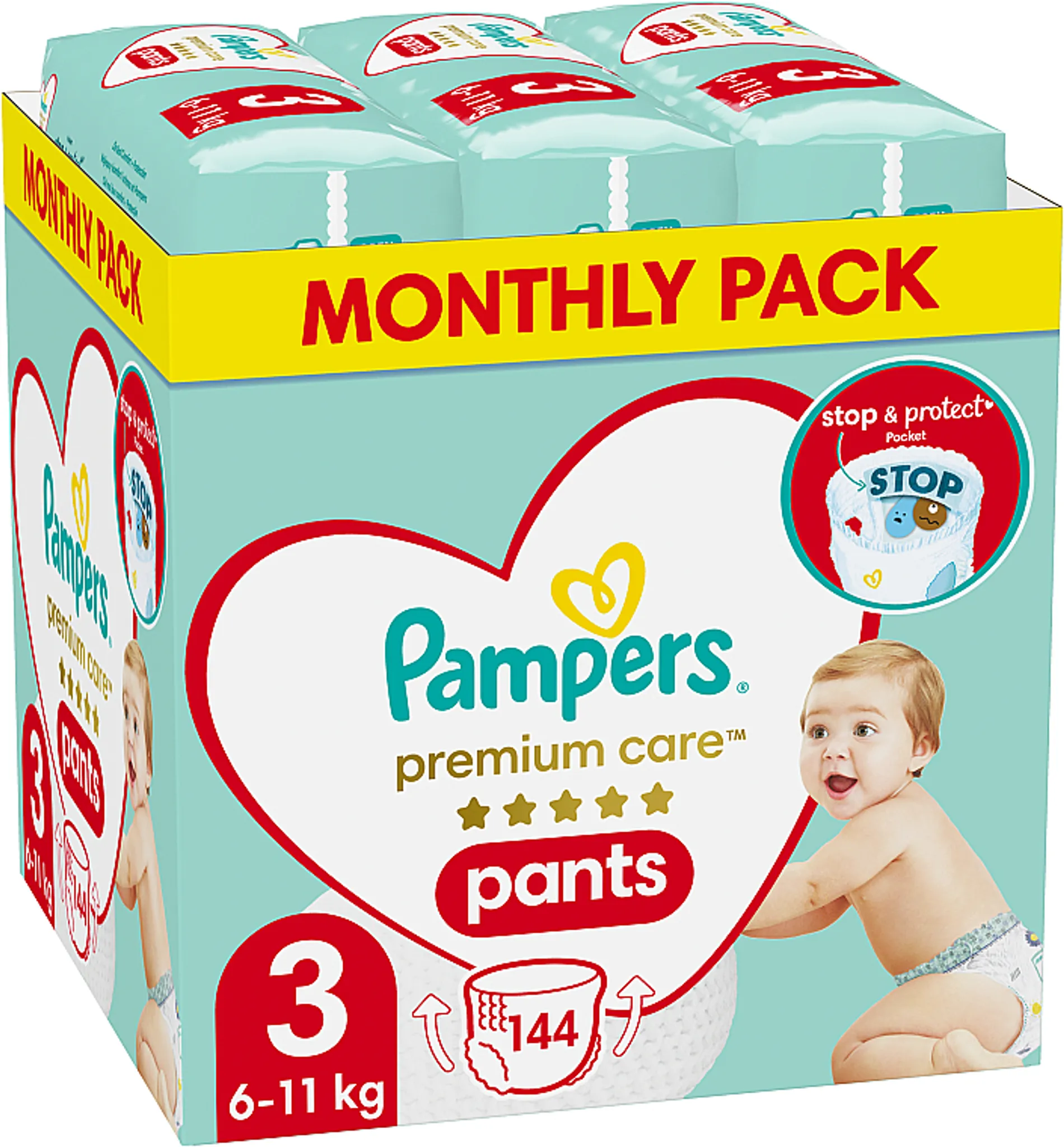 pampers 4 208 szt