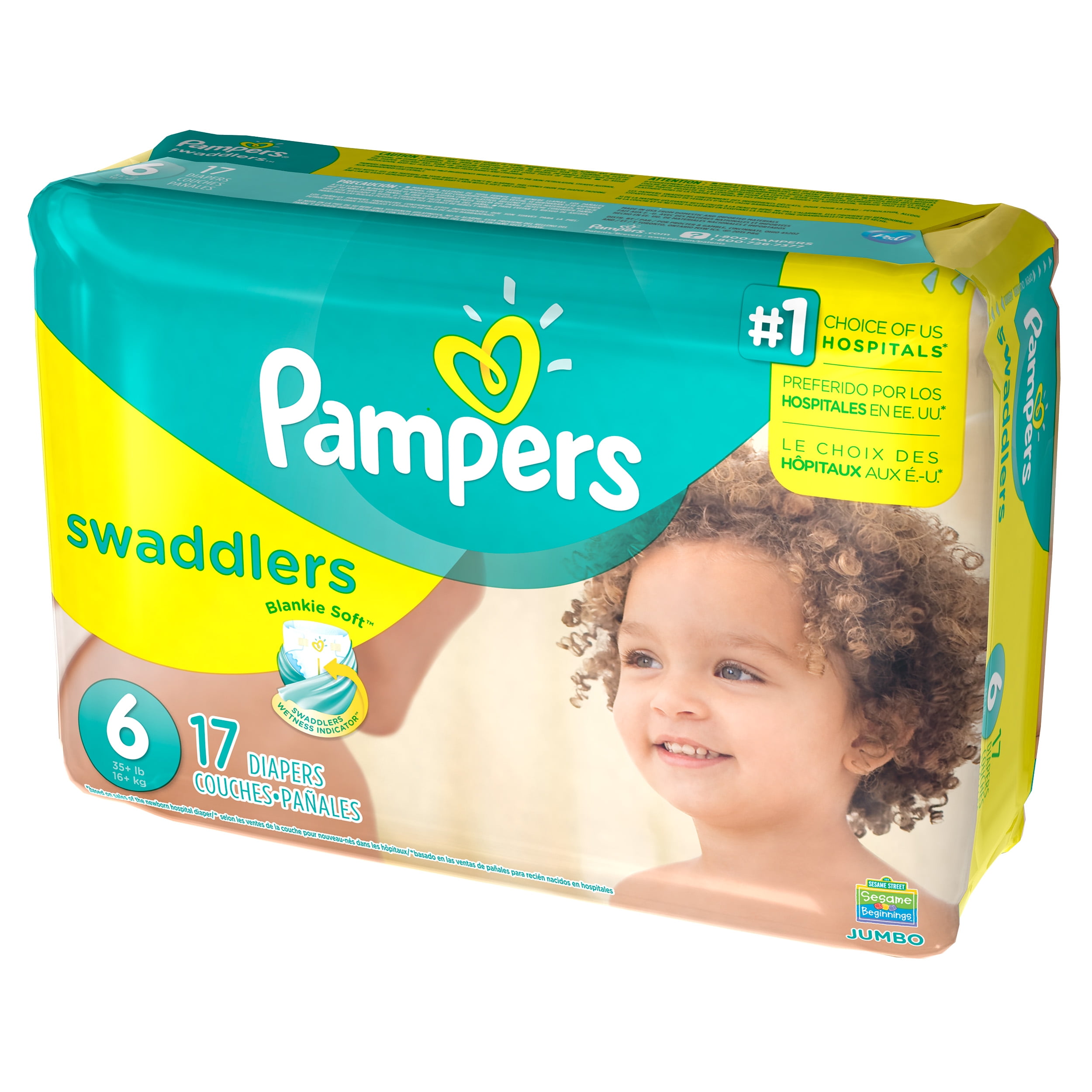 pampers ze sciagaczem i bez