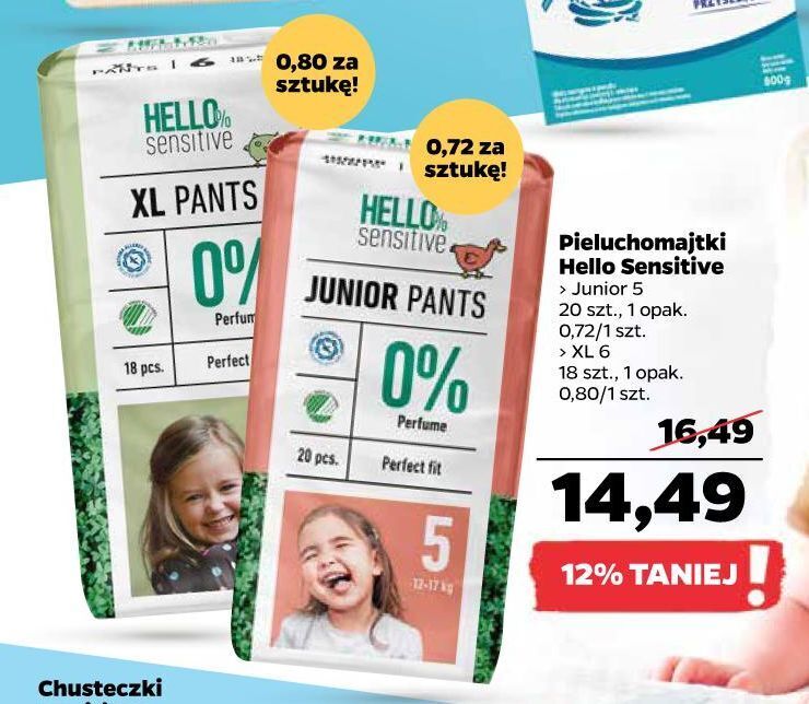 pampers sensitive chusteczki uczulenie