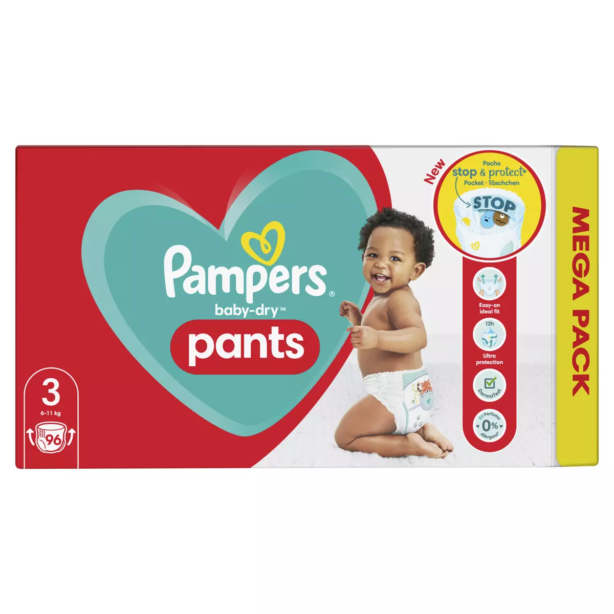 pampers 228 szt